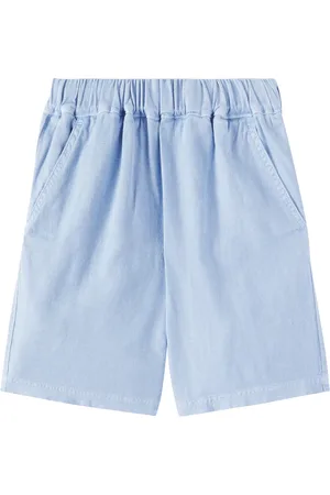 Il gufo Bermuda-Shorts aus Baumwolle und Leinen
