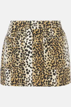 BLUMARINE Bedruckter Minirock aus Baumwolle