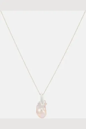 Bottega Veneta Halskette aus Sterlingsilber mit Süßwasserperle