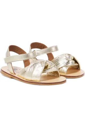 PèPè PèPè Sandalen aus Metallic-Leder