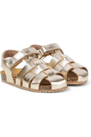 PèPè PèPè Sandalen aus Metallic-Leder