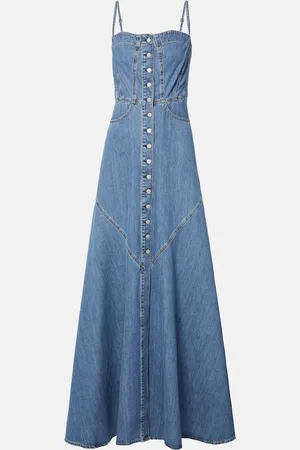 AG Jeans Maxikleid Seville aus Denim