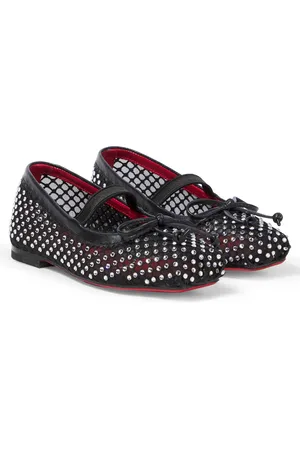 Christian Louboutin Ballerinas Baballet mit Kristallen