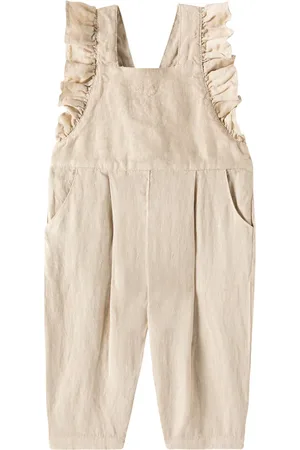 Il gufo Baby Latzhose aus Leinen