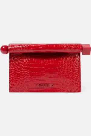 Jacquemus Clutch Rond Carré Small aus Leder