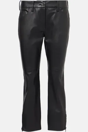 MAGDA BUTRYM Low-Rise-Caprihose aus Leder