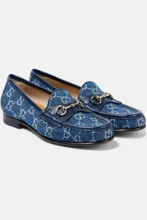 Gucci Loafers Horsebit 1953 GG aus Denim