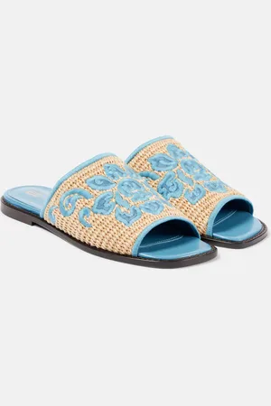 Etro Pantoletten mit Leder