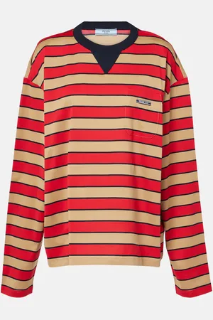 Prada Longsleeve aus Baumwoll-Jersey