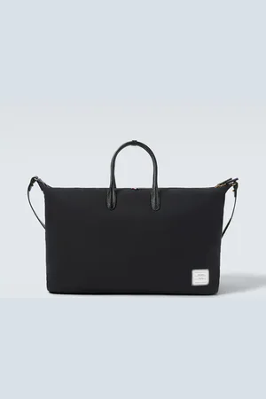 Thom Browne Weekender aus Twill mit Leder