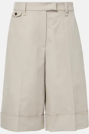 Brunello Cucinelli Bermuda-Shorts aus Baumwolle und Leinen