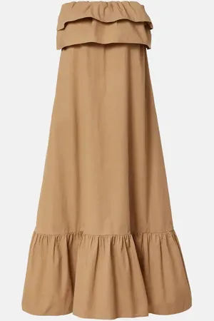 Saint Laurent Maxikleid aus Baumwolle