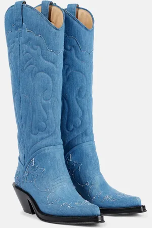 GABRIELA HEARST Westernstiefel Capitana aus Denim