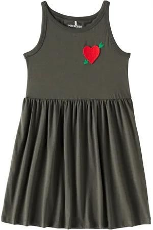 Mini Rodini Kleid Arrowed Heart aus Baumwoll-Jersey