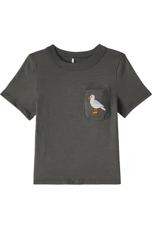 Mini Rodini T-Shirt Seagull aus Baumwoll-Jersey
