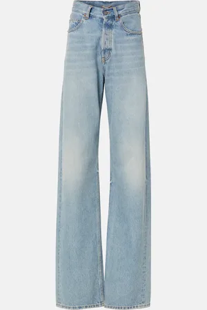 Saint Laurent High-Rise Wide-Leg Jeans