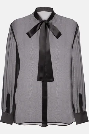 Dolce & Gabbana Schluppenbluse aus Seidenchiffon