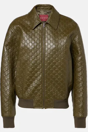 Gucci Bomberjacke GG aus Leder