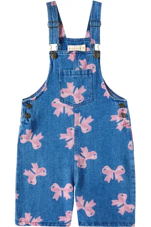 Konges Sløjd Konges Sløjd Bedruckte Latzhose Magot aus Denim