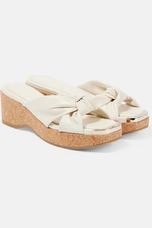 Jimmy Choo Wedge-Pantoletten Avenue 50 aus Leder