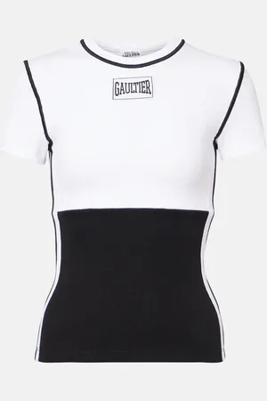 Jean Paul Gaultier Bedrucktes T-Shirt aus Jersey