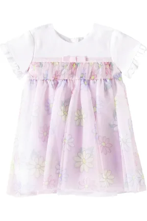 MONNALISA Baby Bedrucktes Kleid aus Tüll