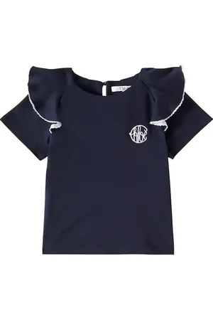 Chloé Chloé Kids Besticktes Top aus Baumwoll-Jersey