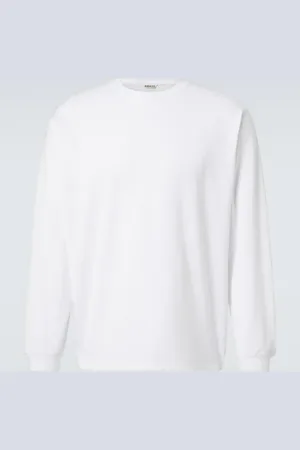 Auralee T-Shirt Luster Plaiting aus Baumwolle