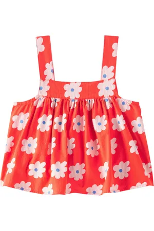 Jelly Mallow Bedrucktes Top aus Baumwolle
