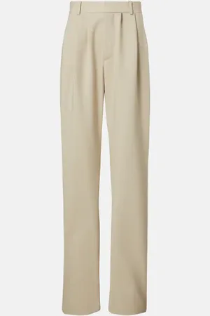 Saint Laurent Weite Hose aus Wolle
