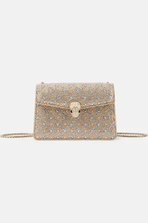 Bvlgari Schultertasche Serpenti Forever Mini mit Kristallen
