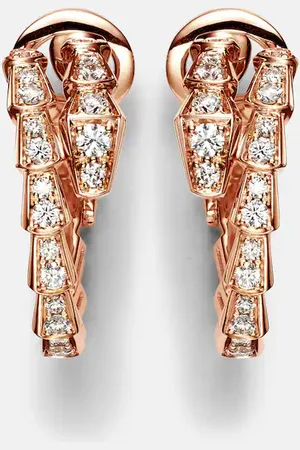 Bvlgari Ohrringe Serpenti Viper aus 18kt Rosé mit Diamanten