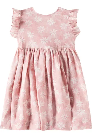 Il gufo Bedrucktes Kleid aus Leinen