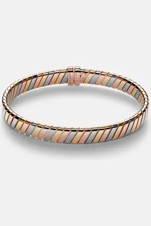 Bvlgari Armreif Tubogas aus 18kt Gelb-, Weiß- und Rosé