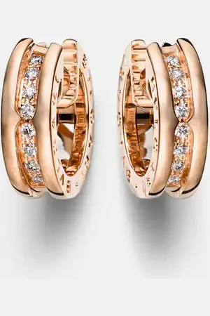 Bvlgari Ohrringe B.zero1 aus 18kt Rosé mit Diamanten