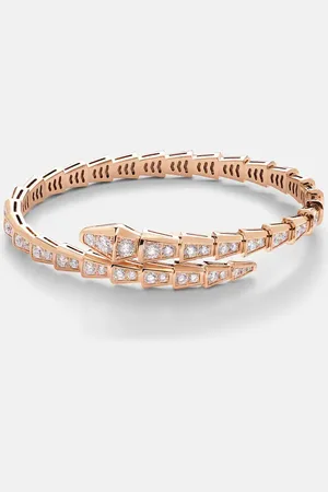 Bvlgari Armreif Serpenti Viper aus 18kt Rosé mit Diamanten