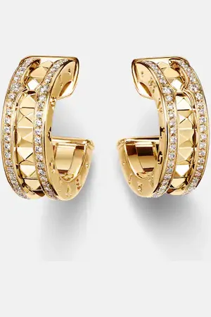 Bvlgari Ohrringe B.zero1 aus 18kt Gelbgold mit Diamanten