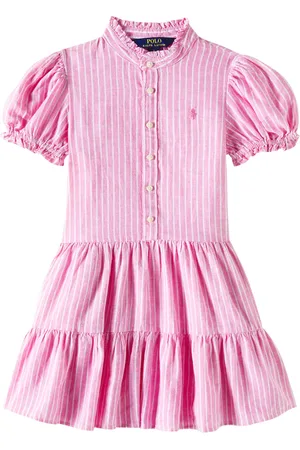 Ralph Lauren Kleid aus Leinen und Baumwolle