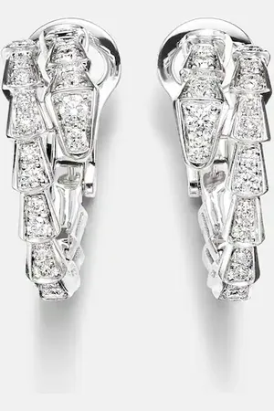 Bvlgari Ohrringe Serpenti Viper aus 18kt Weißgold mit Diamanten