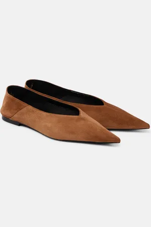 Saint Laurent Ballerinas Nour aus Veloursleder