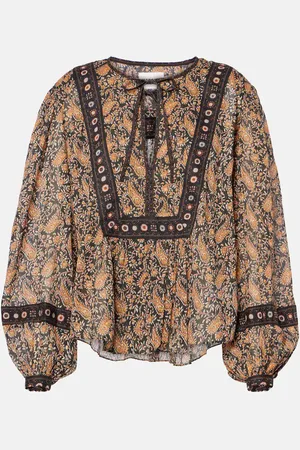 Marant Etoile Bedruckte Bluse Gayle aus Baumwoll-Voile