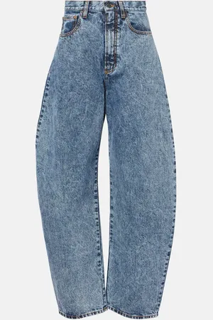 Alaïa Alaïa High-Rise Barrel Jeans