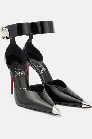 Christian Louboutin Verzierte Pumps Lock Me Up 100 aus Lackleder