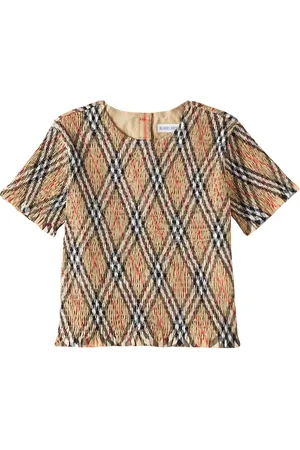Burberry T-Shirt Burberry Check aus Baumwolle
