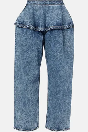 Alaïa Alaïa Low-Rise Wide-Leg Jeans