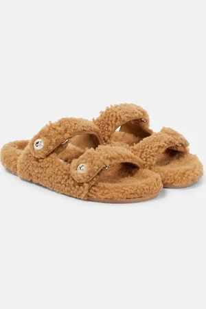 Jimmy Choo Sandalen Fayence aus Shearling