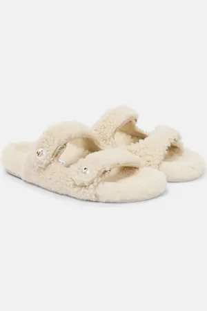 Jimmy Choo Sandalen Fayence aus Shearling