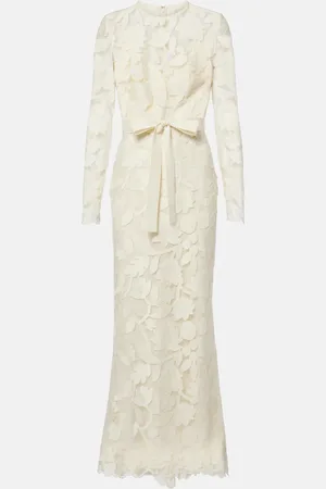 Elie saab Besticktes Midikleid aus Tüll
