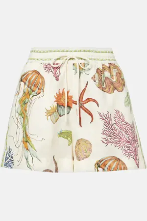 ALÉMAIS Alémais Shorts Sea aus Leinen