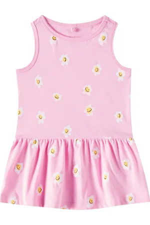 Stella McCartney Baby Bedrucktes Kleid aus Baumwoll-Jersey